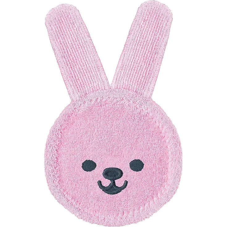 MAM Oral Care Rabbit für Baby’s erste Mundhygiene, sanfte Zahnpflege mit weichem Mikrofaser-Material, Babys an die tägliche Mundreinigung gewöhnen, ab 0+ Monate, rosa – Bild 1