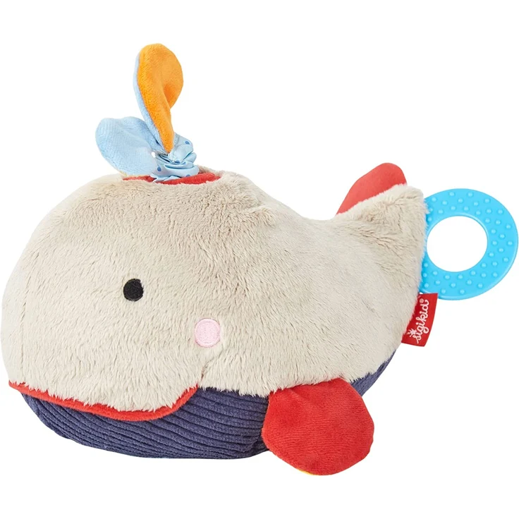 Sigikid 40907 - Mädchen und Jungen, Aktiv-Wal, Play Q, grau/blau/rot – Bild 1