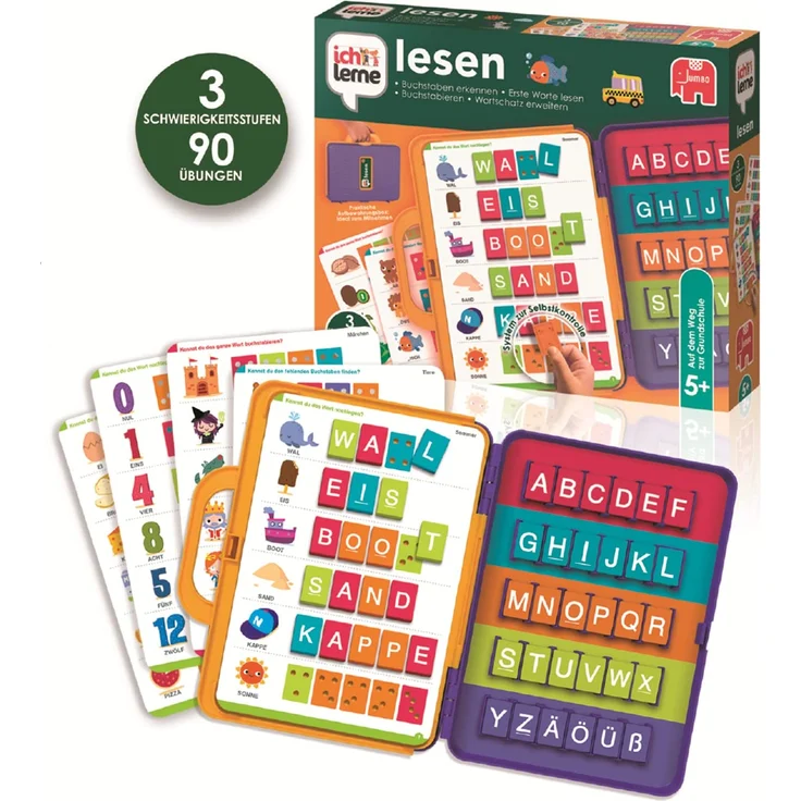 Jumbo Spiele 19565 ich lerne lesen Lernspiel für Kinder, Ab 5 Jahren – Bild 8