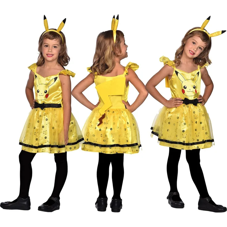 Kinderkostüm Pikachu Kleid 3 - 4 Jahre – Bild 3
