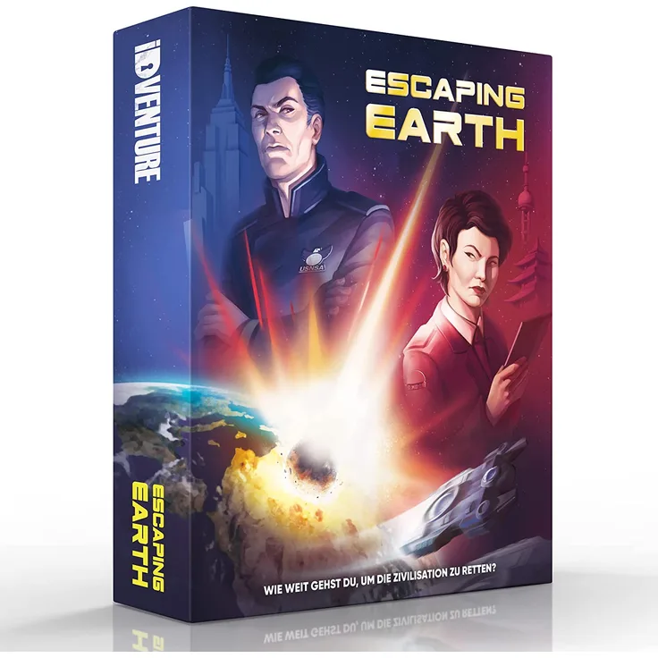 4270003036962 - Escaping Earth, Brettspiel, für 2-4 Spieler, ab 10 Jahren (DE-Ausgabe)