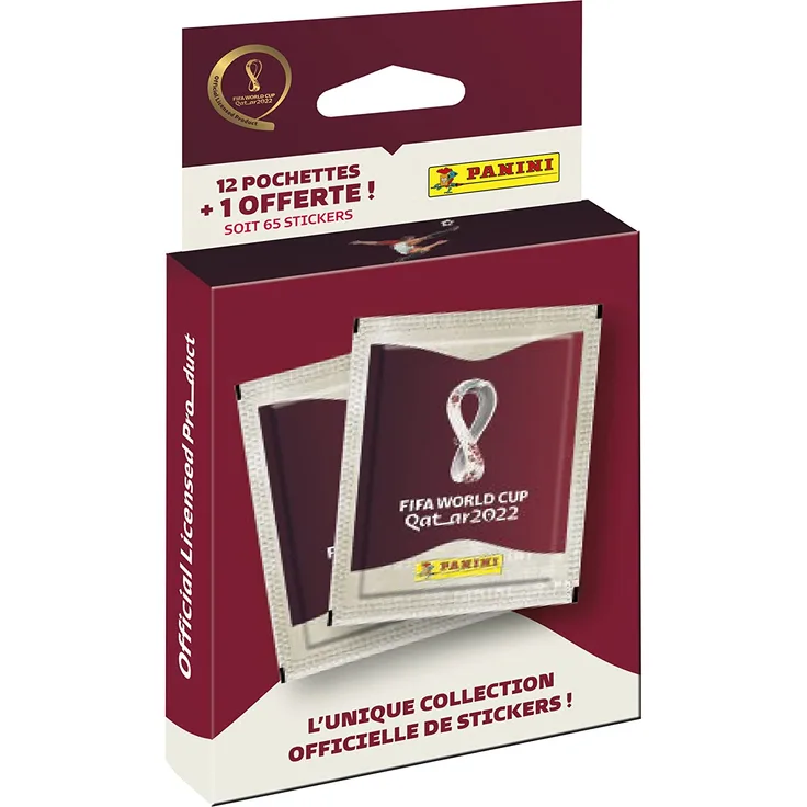 Panini FIFA World Cup Qatar 2022 – Blister 12 Hüllen + 1 gratis 004286KBF13
