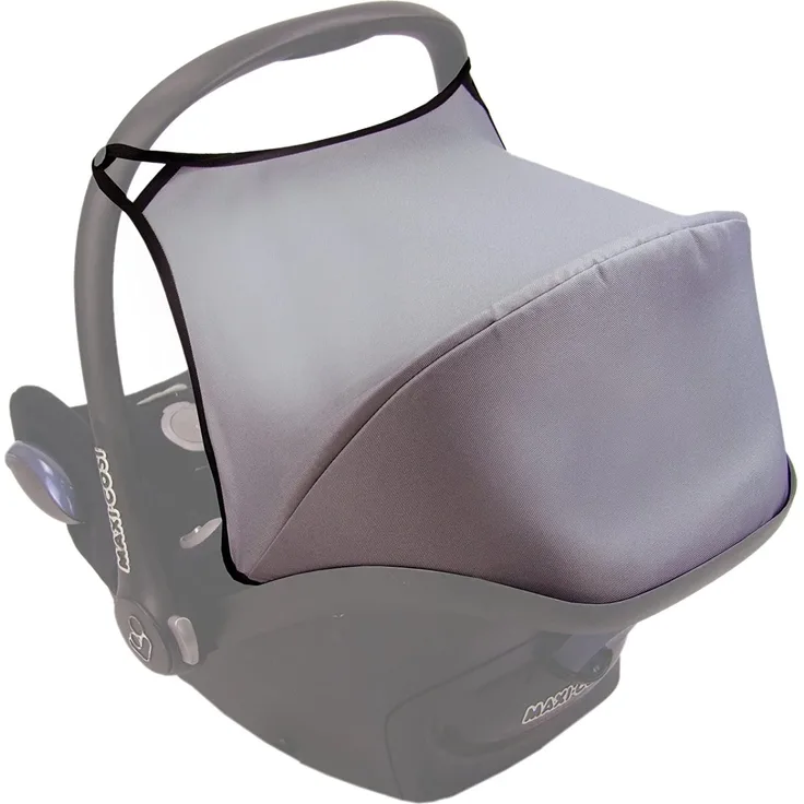 BAMBINIWELT Sonnenverdeck Sonnendach Sonnenschutz für Babyschale kompatibel mit Maxi Cosi CABRIO-FIX (hellgrau)