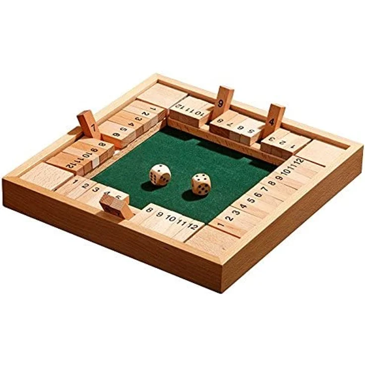 Philos 3281 - Shut The Box 12er, für 1-4 Personen, Würfelspiel, Klappenspiel – Bild 1