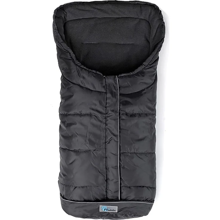 Winterfußsack Basic schwarz, universell einsetzbar