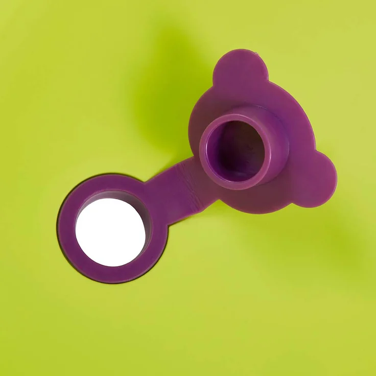 keeeper Hippo Ergonomische Babywanne mit Softgriff, Stöpsel und anatomisch geformten Badesitz, Ab 0 bis ca. 6 Monate, Natalia, Grün – Bild 5