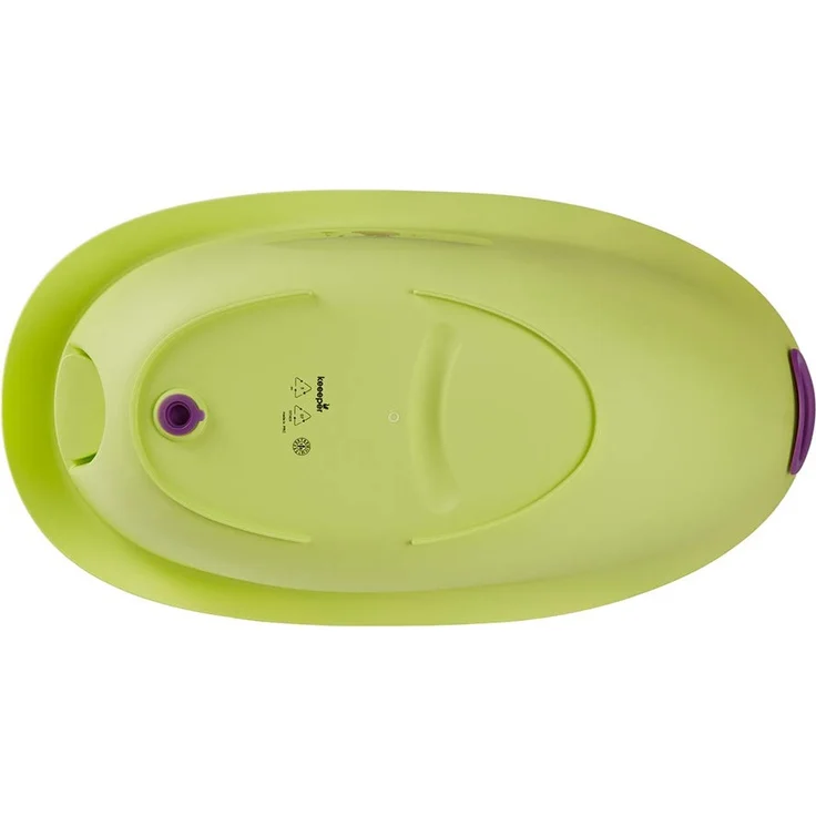 keeeper Hippo Ergonomische Babywanne mit Softgriff, Stöpsel und anatomisch geformten Badesitz, Ab 0 bis ca. 6 Monate, Natalia, Grün – Bild 8