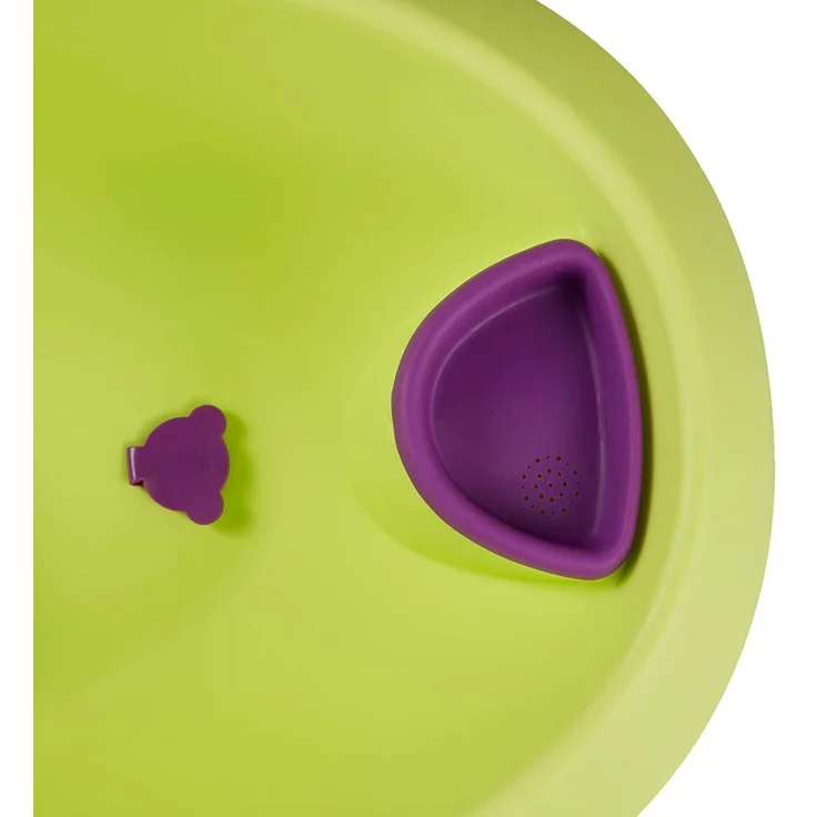 keeeper Hippo Ergonomische Babywanne mit Softgriff, Stöpsel und anatomisch geformten Badesitz, Ab 0 bis ca. 6 Monate, Natalia, Grün – Bild 6