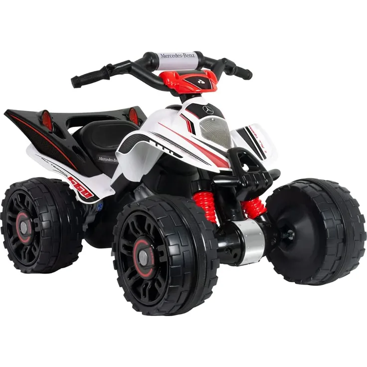 INJUSA - Quad Mercedes 12V mit Gangschaltung und elektrischer Bremse für Kinder ab 2 Jahren empfohlen