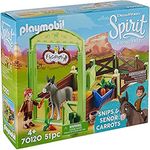 PLAYMOBIL 70120 - Spirit - Riding Free - Pferdebox Snips und Herr Karotte