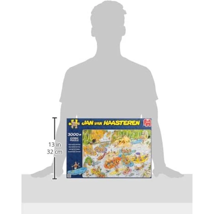 Jumbo 19017 - Jan Van Haasteren - Wildwasser Rafting, 3000 Teile Puzzle – Bild 5