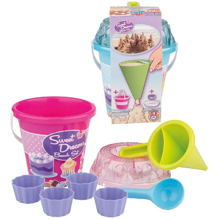 Simba 107114091 Eimerset 15 Cup Cake 8-TLG, Mehrfarbig