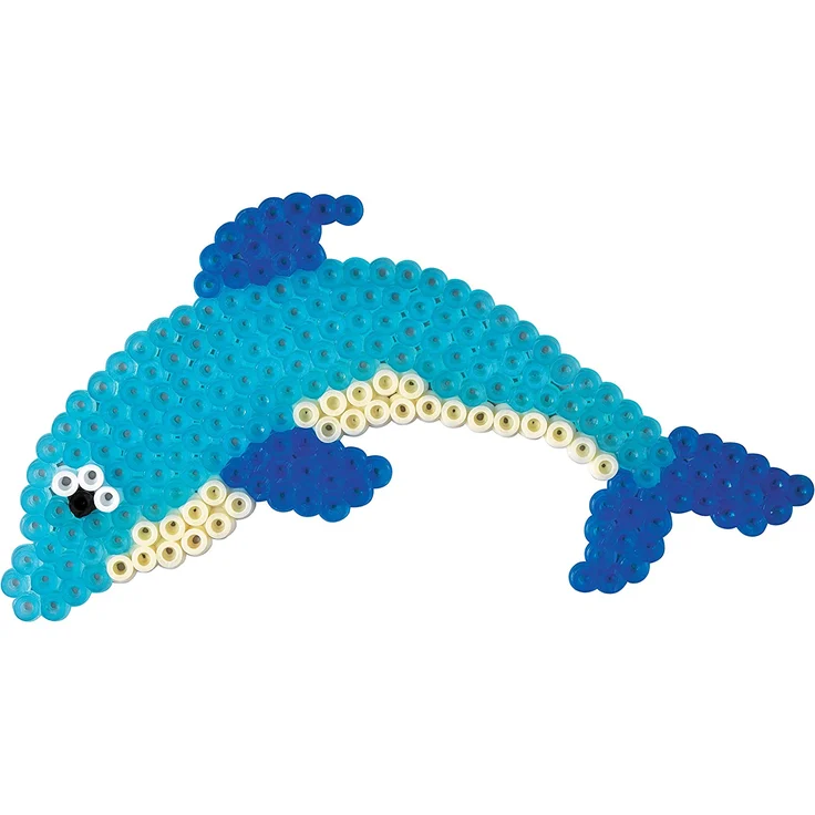 Hama Perlen 4584 Stiftplatten für Midi Perlen, Delfin, Drache, Seepferdchen und Kleiner Frosch - Preisvergleich – Bild 2