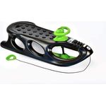 Schlitten Snow Shuttle de Luxe anthrazit - Rodel, Schneefahrzeug