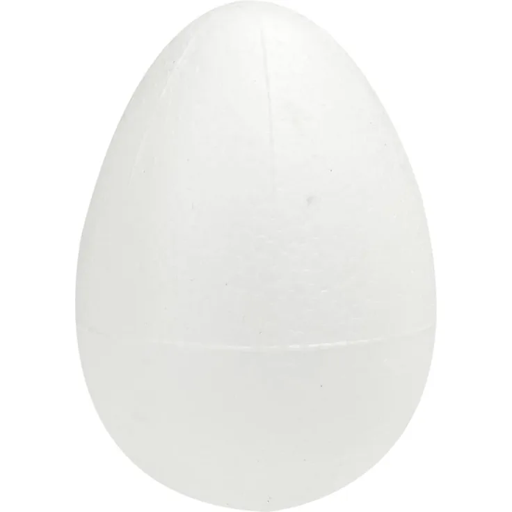 Glorex Styropor-Ei, Weiß, 6 x 4 x 4 cm