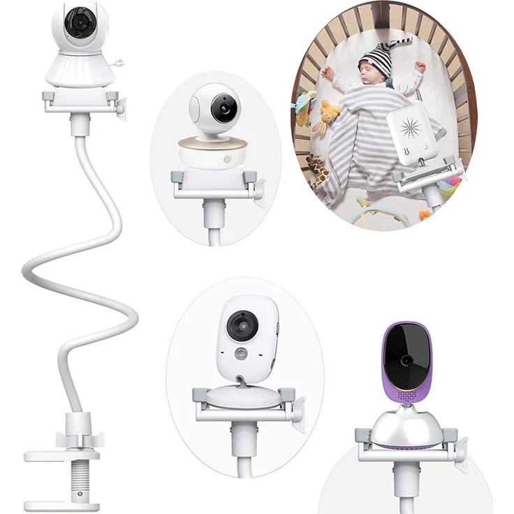 Babyphone Halterung Universal Kamera Halterung Kamera Halter Baby Kamera Handyhalter Kompatibel für Philips AVENT/Nuk/Reer/Babymoov/GHB/Hellobaby Babyphone die meisten Video-Babyphone – Bild 1