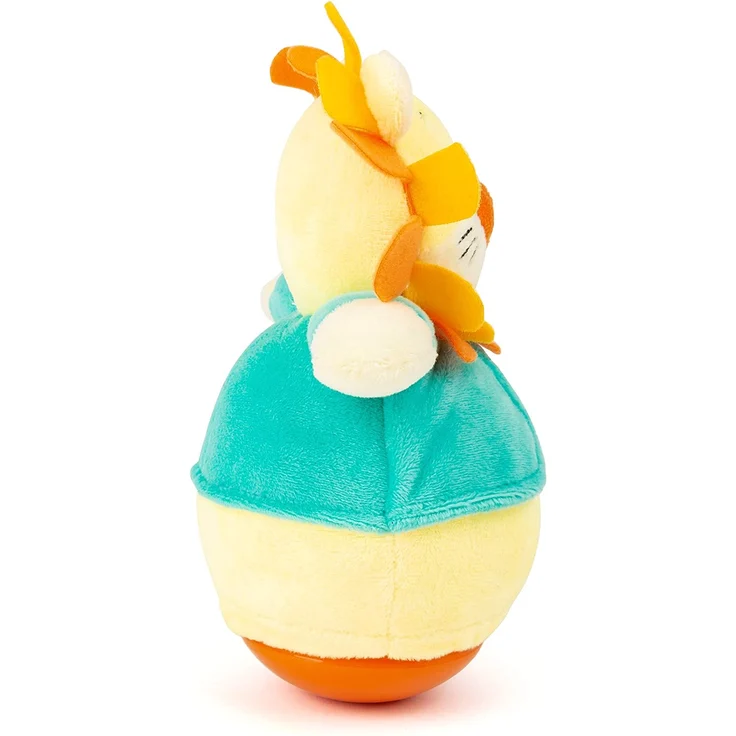 Small Foot 11426 Roly Poly Löwe, lustige Stehauf Figur aus Plüsch zum Greifen und Fühlen, Lernspielzeug Spielzeug, Mehrfarbig – Bild 3