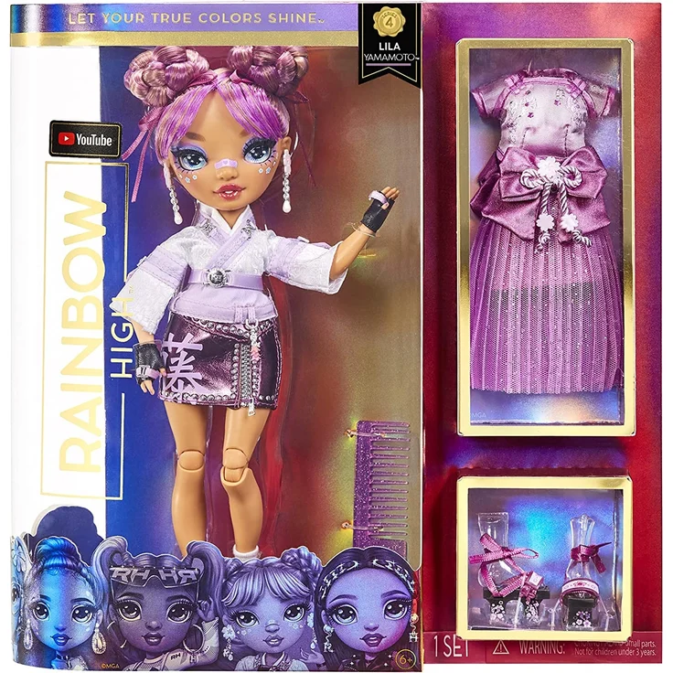Rainbow High CORE Fashion Doll S4- Lila Yamamoto (Mauve) – Bild 1