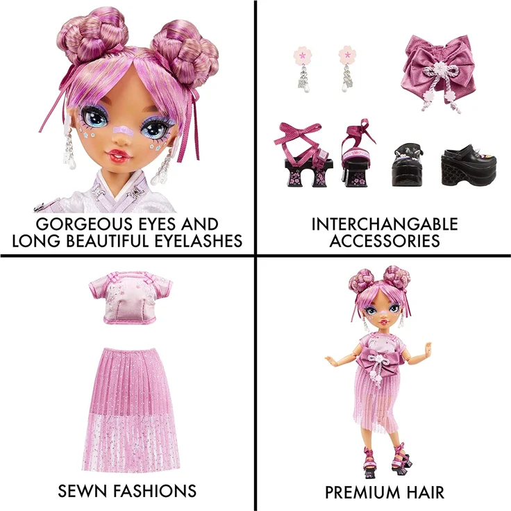 Rainbow High CORE Fashion Doll S4- Lila Yamamoto (Mauve) – Bild 5