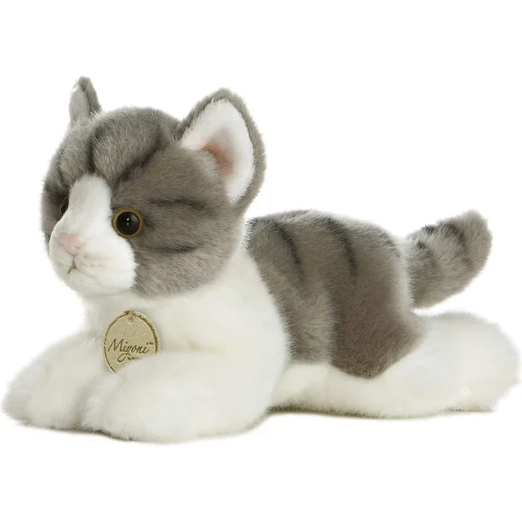 schmusekatze Mini Yoni grau/weiß 20 cm