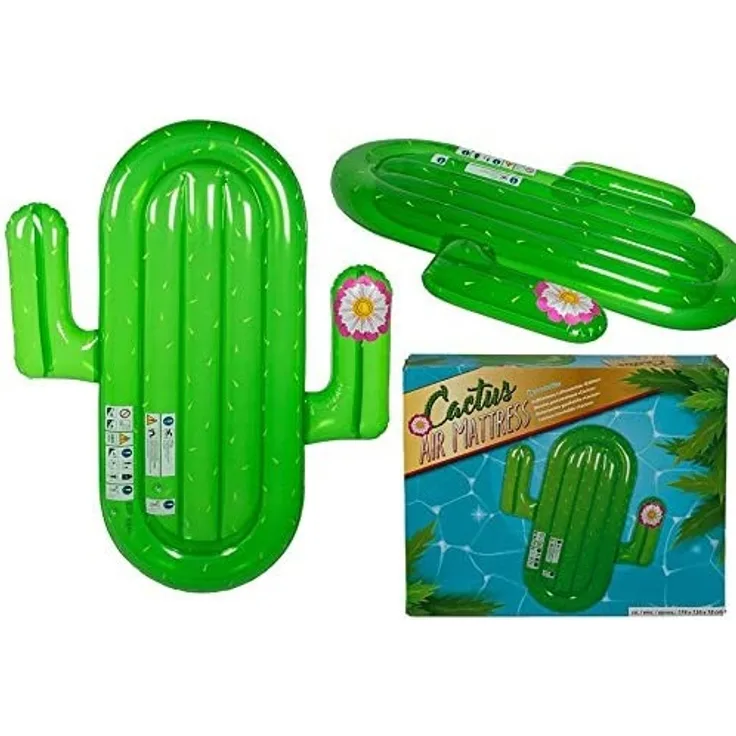 OOTB Aufblasbare Luftmatratze, Kaktus, grün, One Size