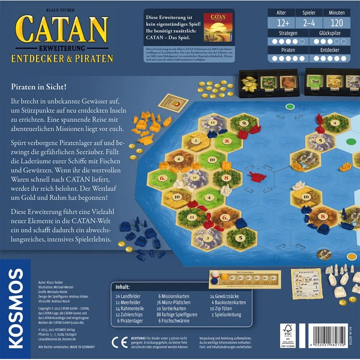 Kosmos - Catan - Entdecker & Piraten 2 - 4 Spieler 2022 – Bild 7