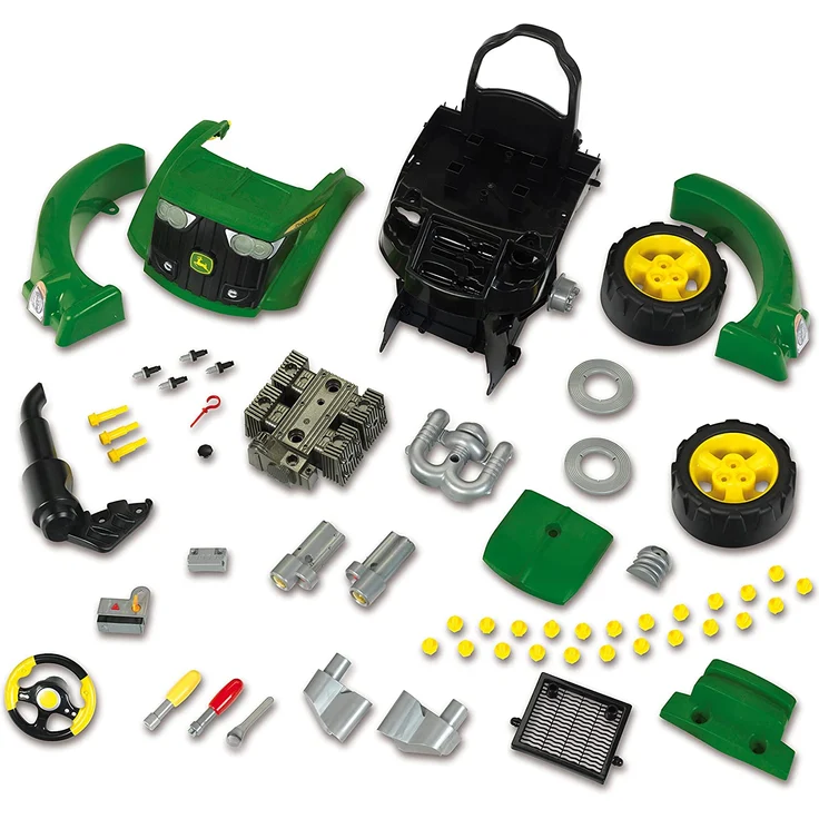 Theo Klein 3916 John Deere Tractor Engine I 56-teilige Traktormotor-Nachbildung mit vielen Funktionen zum Schrauben und Tüfteln I Maße: 43 cm x 40 cm x 52,5 cm I Spielzeug für Kinder ab 3 Jahren - Preisvergleich – Bild 4