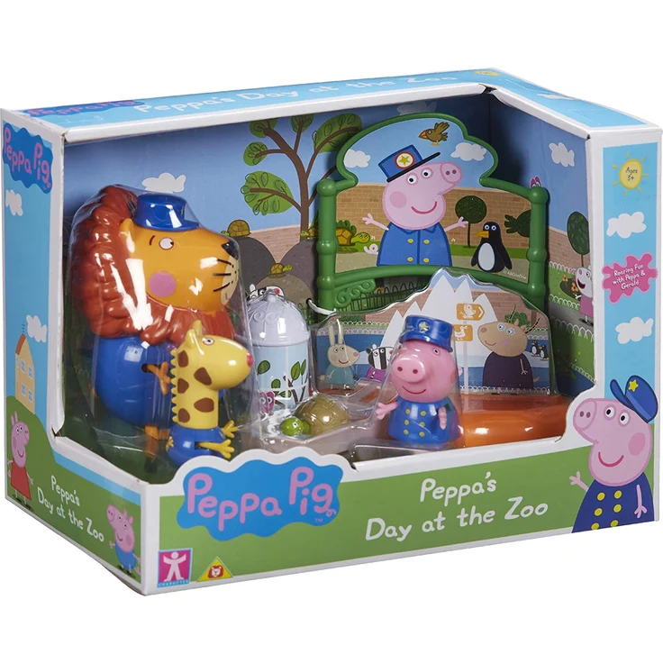 Character World - Peppa's Tag im Zoo | Spielset | Peppa Pig | Figur Peppa, Gerald & Herr Lion – Bild 2