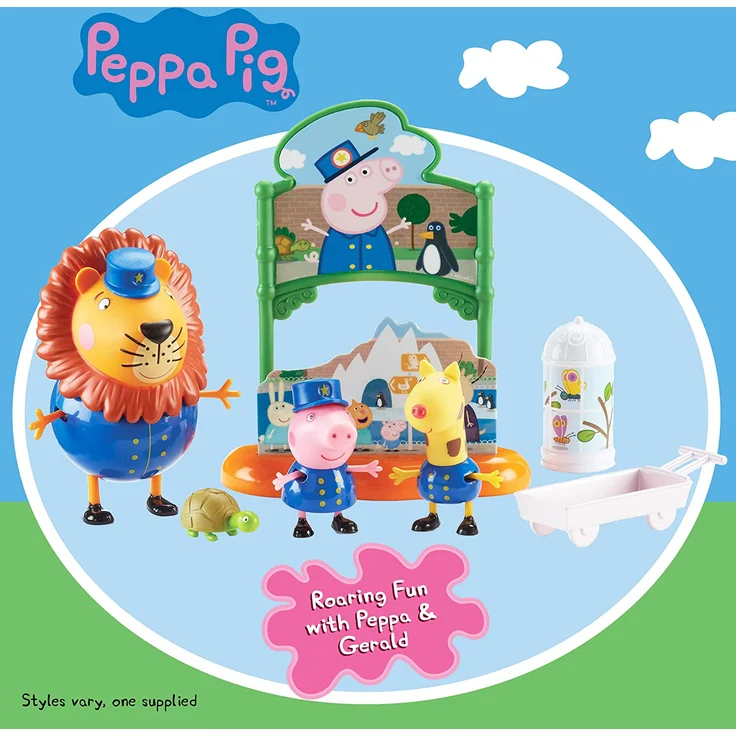 Character World - Peppa's Tag im Zoo | Spielset | Peppa Pig | Figur Peppa, Gerald & Herr Lion – Bild 4