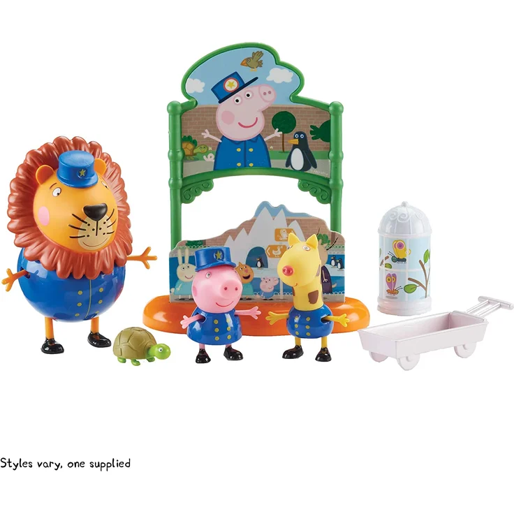 Character World - Peppa's Tag im Zoo | Spielset | Peppa Pig | Figur Peppa, Gerald & Herr Lion – Bild 3