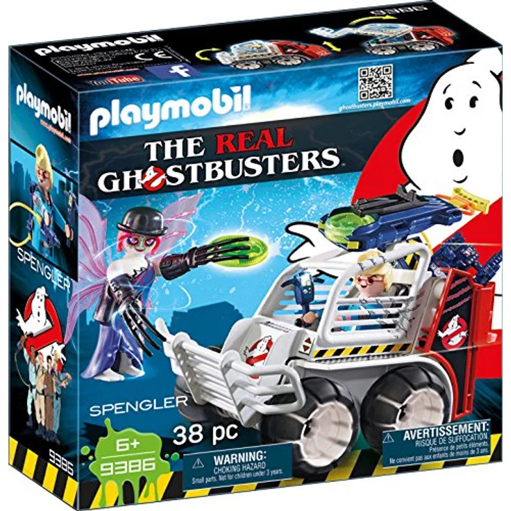 Playmobil Ghostbusters Spengler mit Käfigfahrzeug 9386