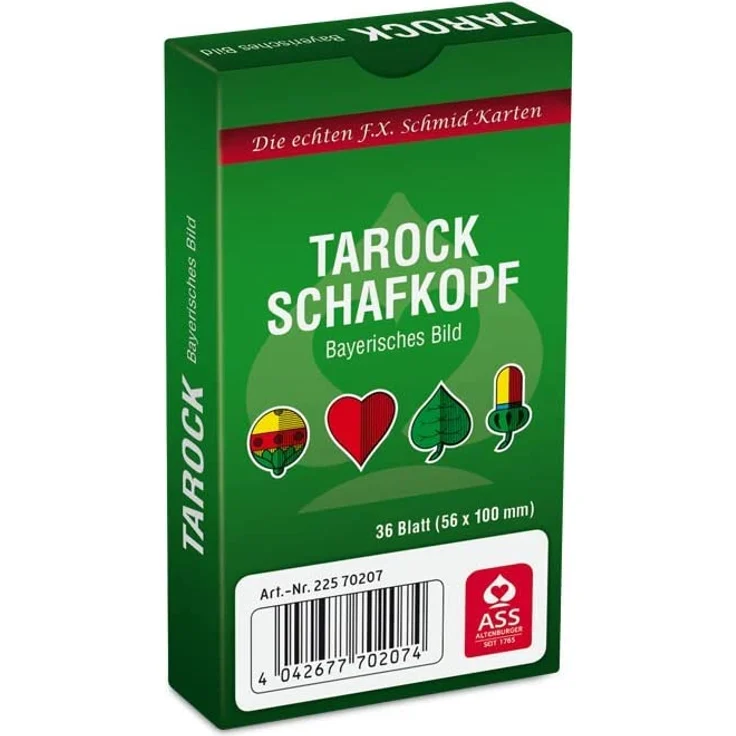 ASS Altenburger Spielkarten - Tarock, Schafkopf - Bayerisches Bild, Schachtel – Bild 3