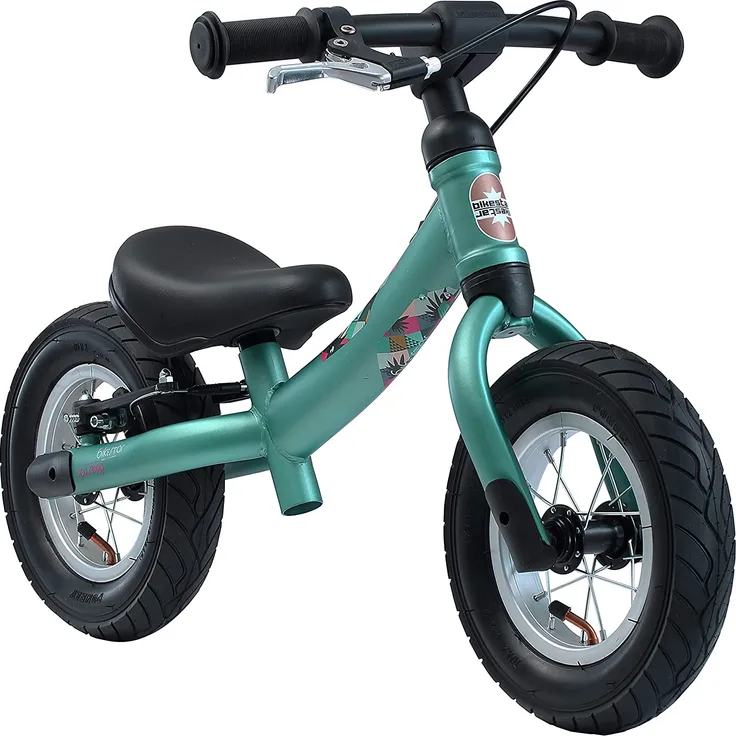 BIKESTAR '10 Zoll Sport Kinderlaufrad', ab 2 Jahren, höhenverstellbarer Sattel, drehbarer Rahmen, mit Bremse, Grün