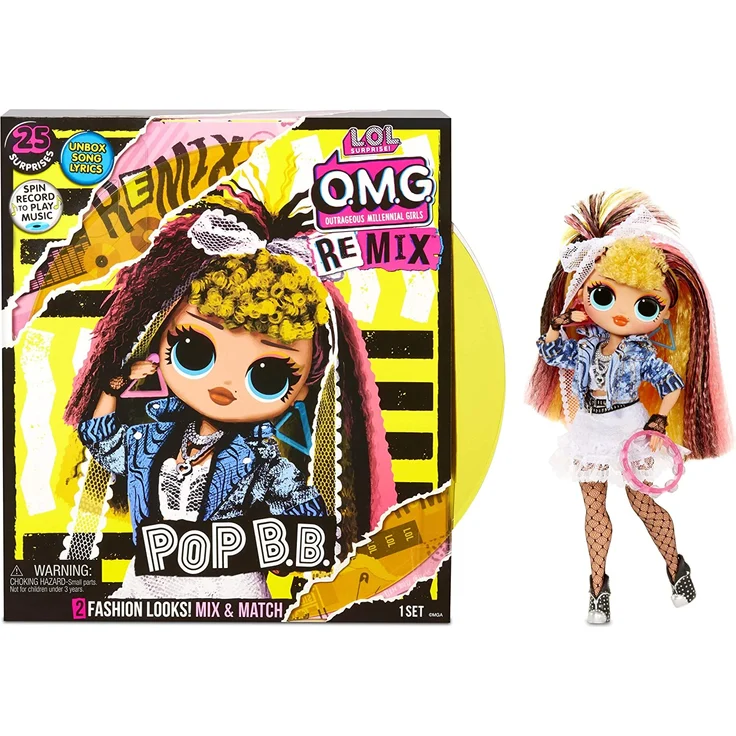 L.O.L. Surprise! 'OMG Remix Pop B.B.' Modepuppe, inkl. 25 Überraschungen, interaktive Verpackung spielt Musik, ab 5 Jahren – Bild 2