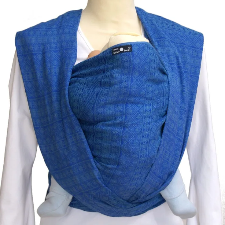 Didymos 215003 Babytragetuch, Modell Indio ultramarin, Größe 3