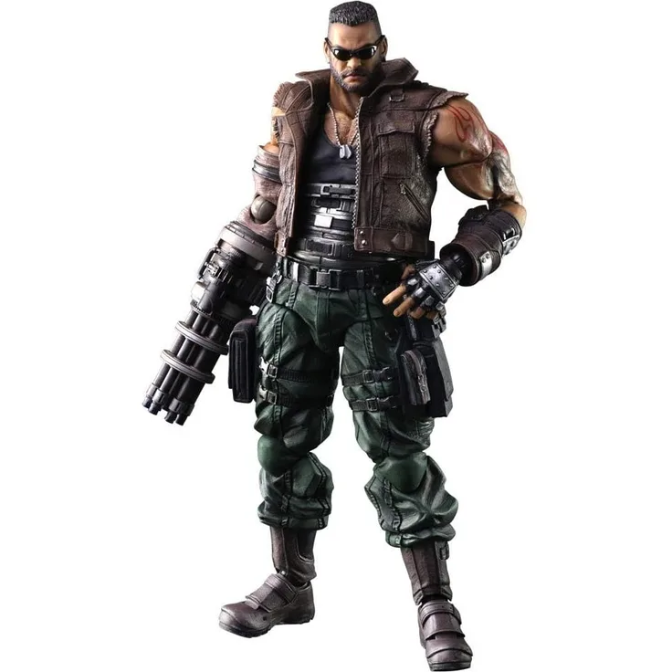Final Fantasy VII Remake Play Arts Kai Actionfigur Barret Wallace Ver. 2 28 cm