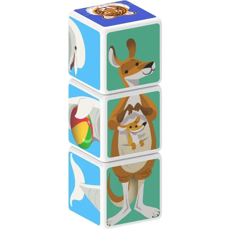 Trefl GEOMAG MagiCube Mix & Match Animals - magnetic blocks 3pcs. G110