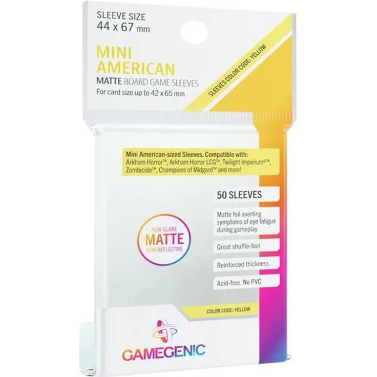 Mini American: Matte – Yellow (44 x 67 mm, 50 Stk. )