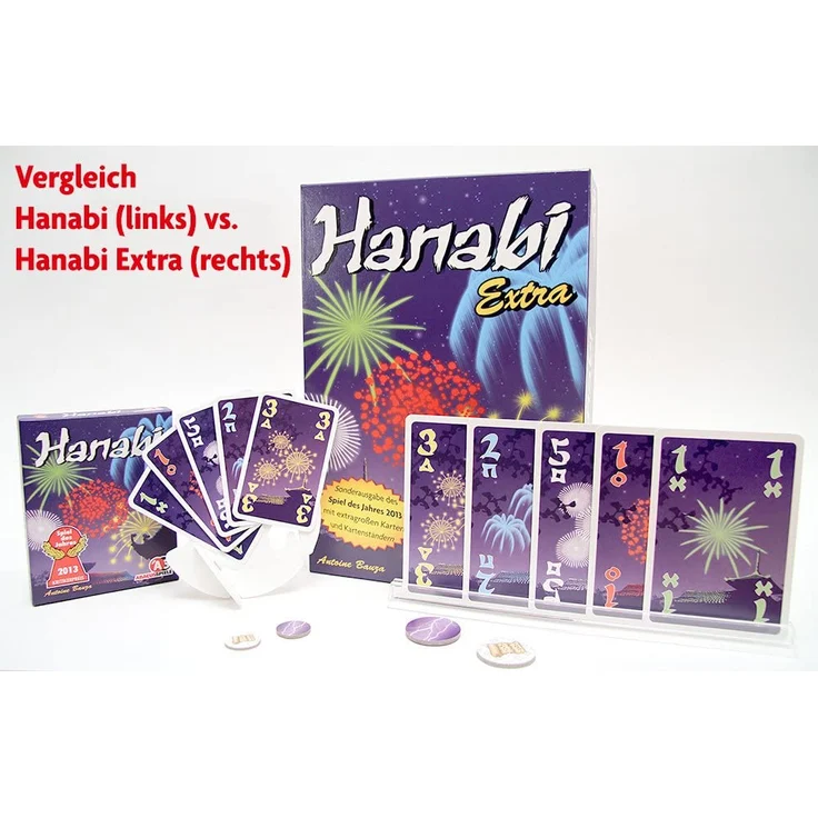 Abacusspiele 04135 Hanabi Extra inklusive Kartenhalter und großer Karten – Bild 6