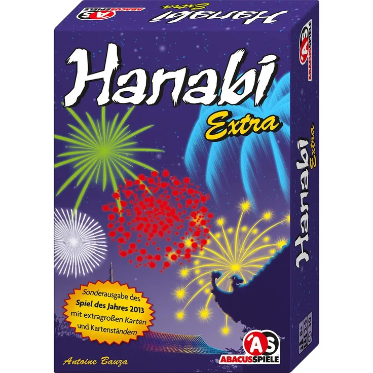 Abacusspiele 04135 Hanabi Extra inklusive Kartenhalter und großer Karten