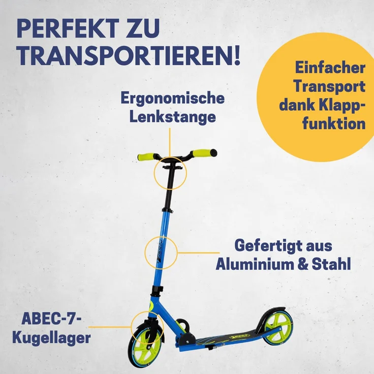Best Sporting Scooter 205 blau grün – Bild 3