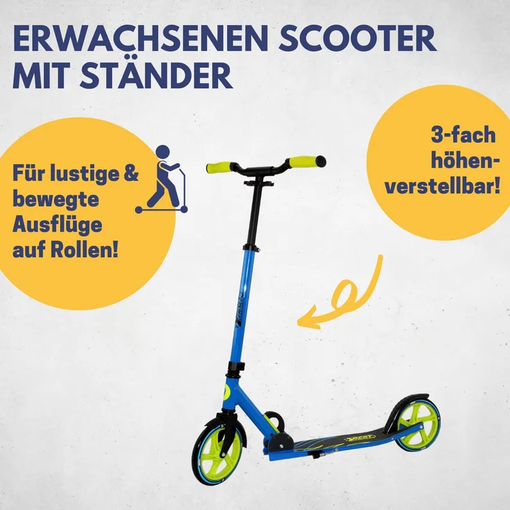 Best Sporting Scooter 205 blau grün – Bild 2