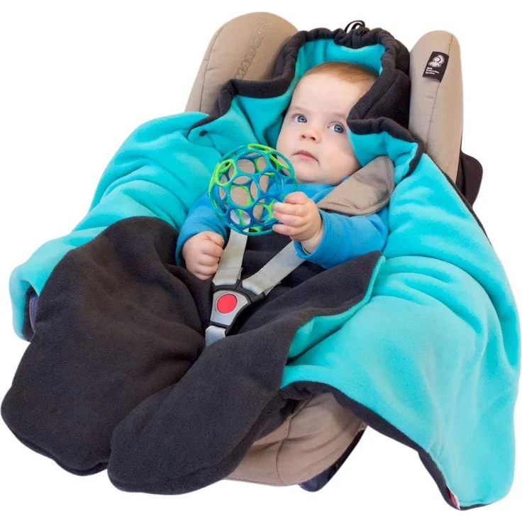 ByBoom Baby Winter-Einschlagdecke"Das Original mit dem Bären", Universal für Babyschale, Autositz, z. B. für Maxi-Cosi, Römer, für Kinderwagen, Buggy oder Babybett – Bild 9