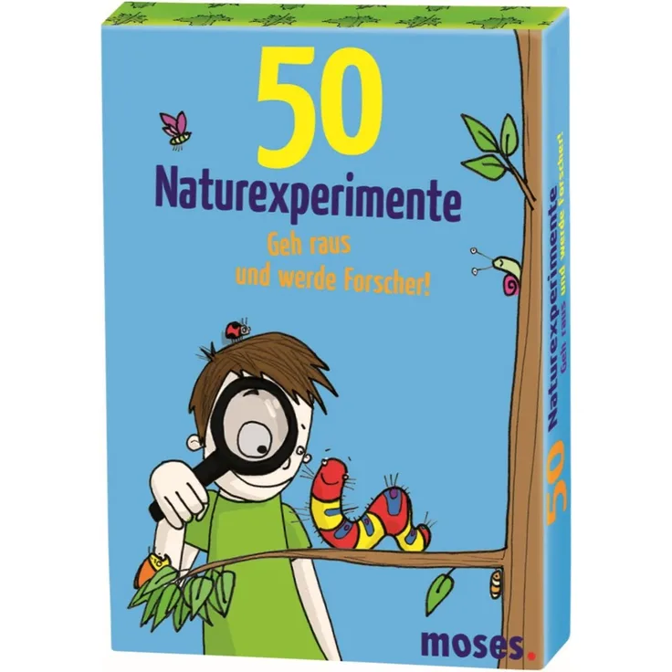 moses. 50 Naturexperimente - Geh raus und werde Forscher! | Kinderbeschäftigung | Kartenset