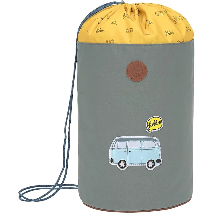 Lässig Schulrucksack-Set 5tlg. 4Kids - Motiv: Adenture Bus, 40 cm, 23 Liter, 1,2 kg - Farbe: grau,gelb, mit reflektierenden Elementen – Bild 5