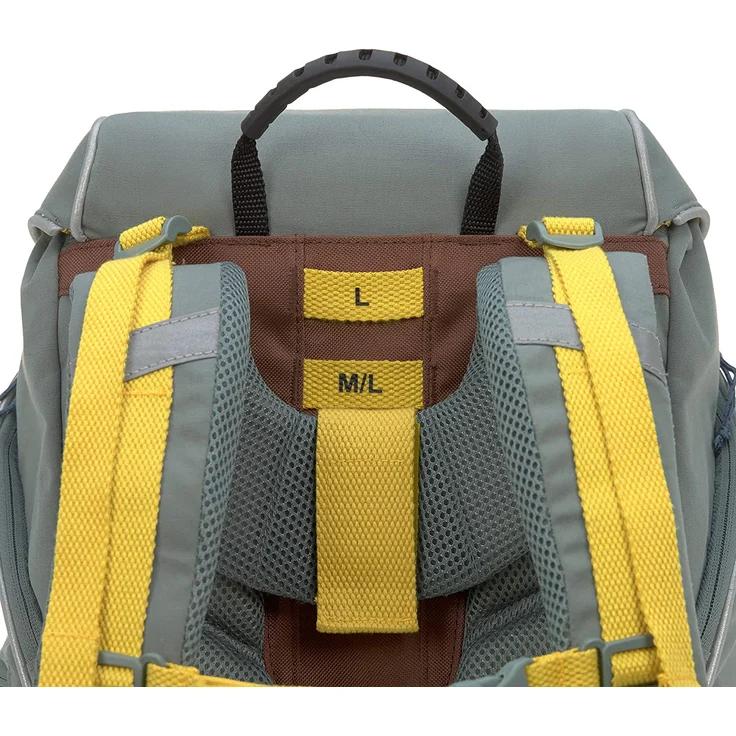 Lässig Schulrucksack-Set 5tlg. 4Kids - Motiv: Adenture Bus, 40 cm, 23 Liter, 1,2 kg - Farbe: grau,gelb, mit reflektierenden Elementen – Bild 11