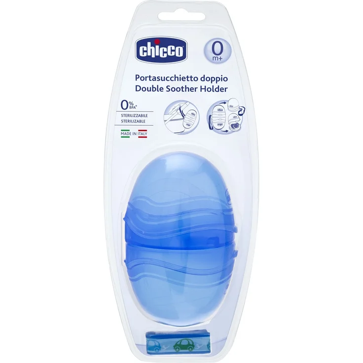 Chicco 2er Schnullerbox, blau – Bild 5