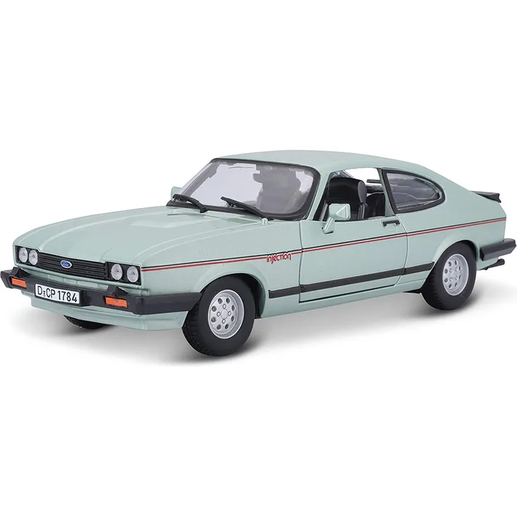 BBURAGO Ford Capri 1600 GT (1982) 1/24 Oldtimer-Modell Vormontiert 1:24 Ford Capri 1600 GT Beide Geschlechter Tür
