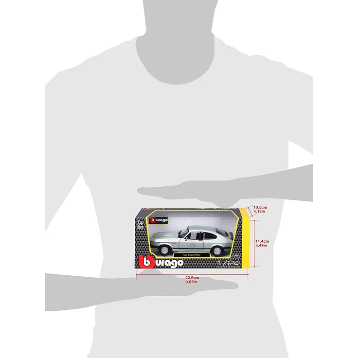 BBURAGO Ford Capri 1600 GT (1982) 1/24 Oldtimer-Modell Vormontiert 1:24 Ford Capri 1600 GT Beide Geschlechter Tür – Bild 8