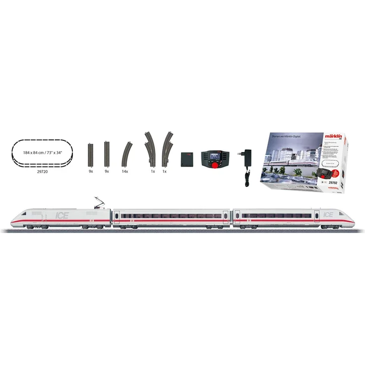 Märklin 29792 - Digital-Startpackung „ICE 2“. 230 Volt, DB AG, Spur H0 – Bild 3